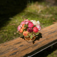 Load image into Gallery viewer, Gosia Suchodolska IGMA Artisan Miniature Peony Arrangement in Ceramic Vase Exclusive
