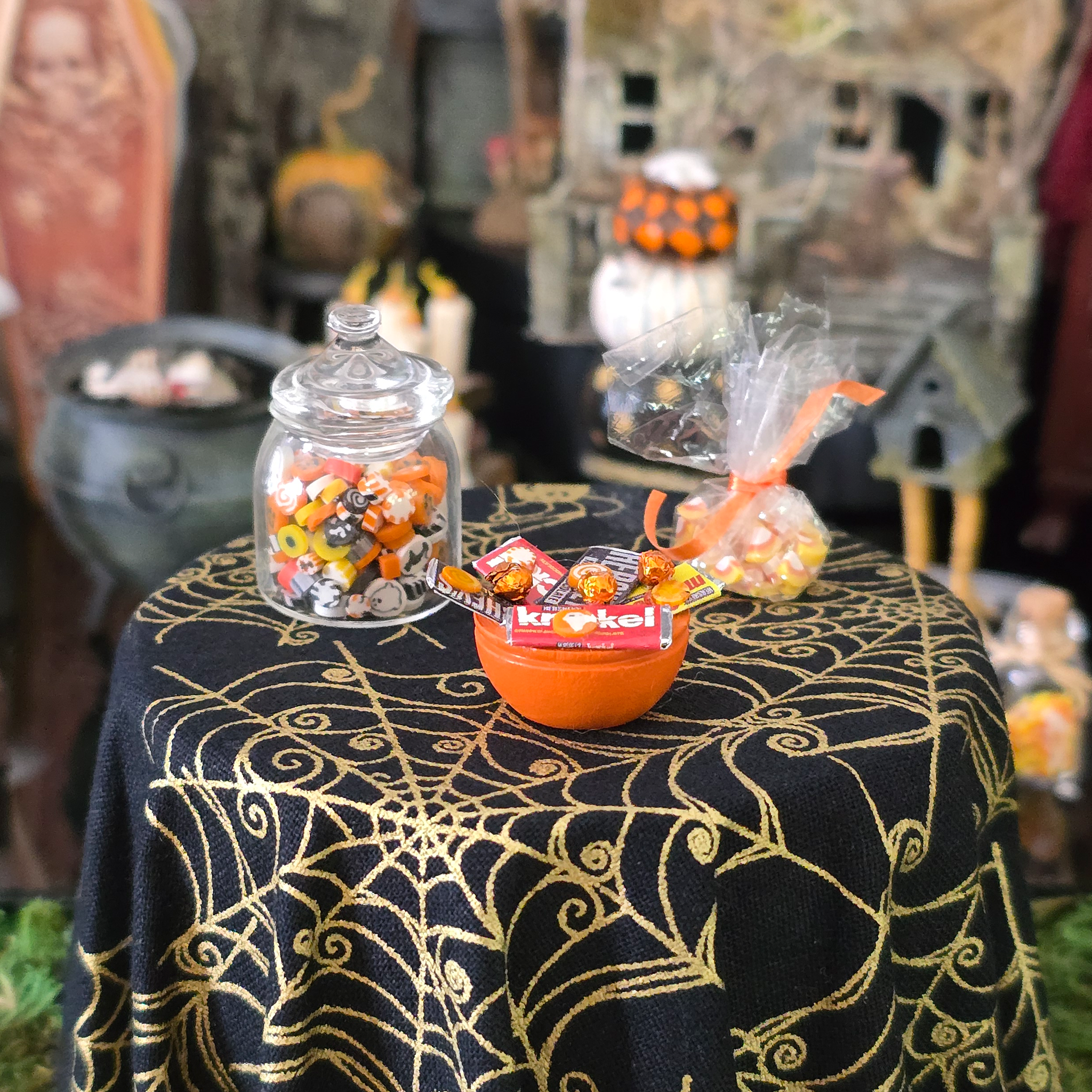 Seasonal Halloween Fall Collection of OOAK Sculpted Clay Candy & Sweets