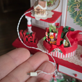 Load image into Gallery viewer, Dollhouse Miniature Light-Up English Cottage, detail of plug and cord
