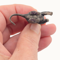 Load image into Gallery viewer, Hairless Spooky Sphynx Black Cat Statue OOAK Artisan Miniature Dollhouse Pet Figure (2011)
