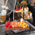 Load image into Gallery viewer, Halloween Fall OOAK Sculpted Dessert Charcuterie Board Diorama Caramel Apples, Cookies
