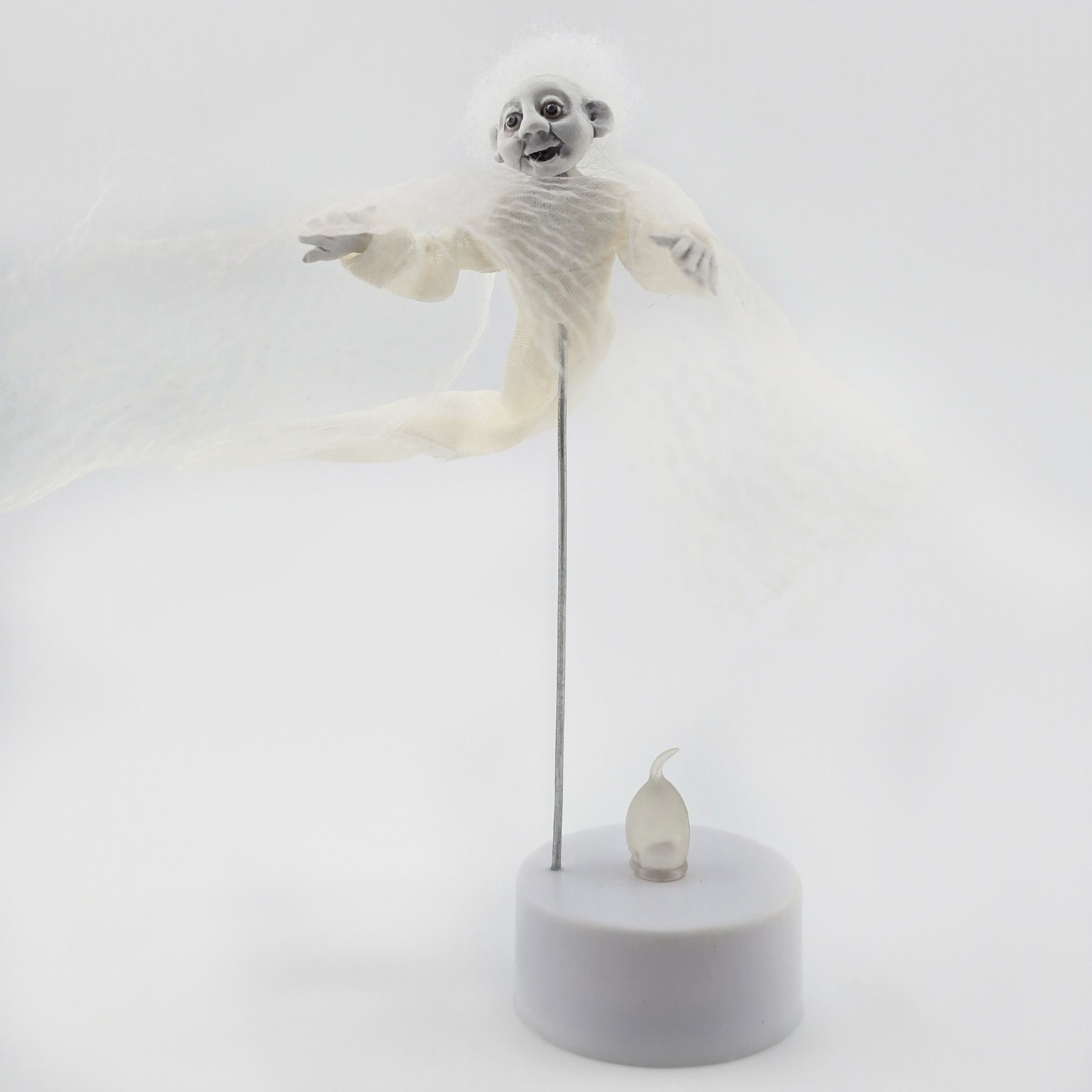 Floating Victorian Ghost Child #3 OOAK Doll Haunted Miniature by Pat Benedict