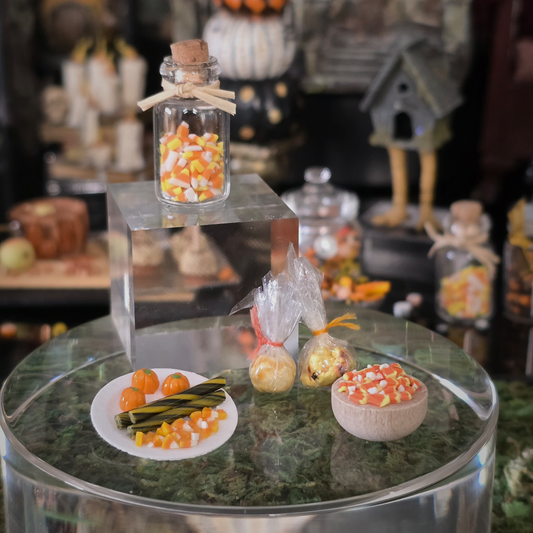 Seasonal Halloween Fall Collection of OOAK Sculpted Clay Candies & Sweets