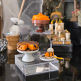 Load image into Gallery viewer, Halloween Autumn Cake & Pumpkin Cheesecake with Plated Slice Miniature Dessert Display
