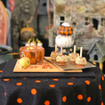 Load image into Gallery viewer, Seasonal Halloween Fall OOAK Sculpted Clay Baking Board Diorama Caramel Apple Making
