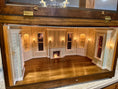 Load image into Gallery viewer, RARE Finished Custom Roger Gutheil c1984 Mahogany Living Room 1:12 Roombox OOAK, open door
