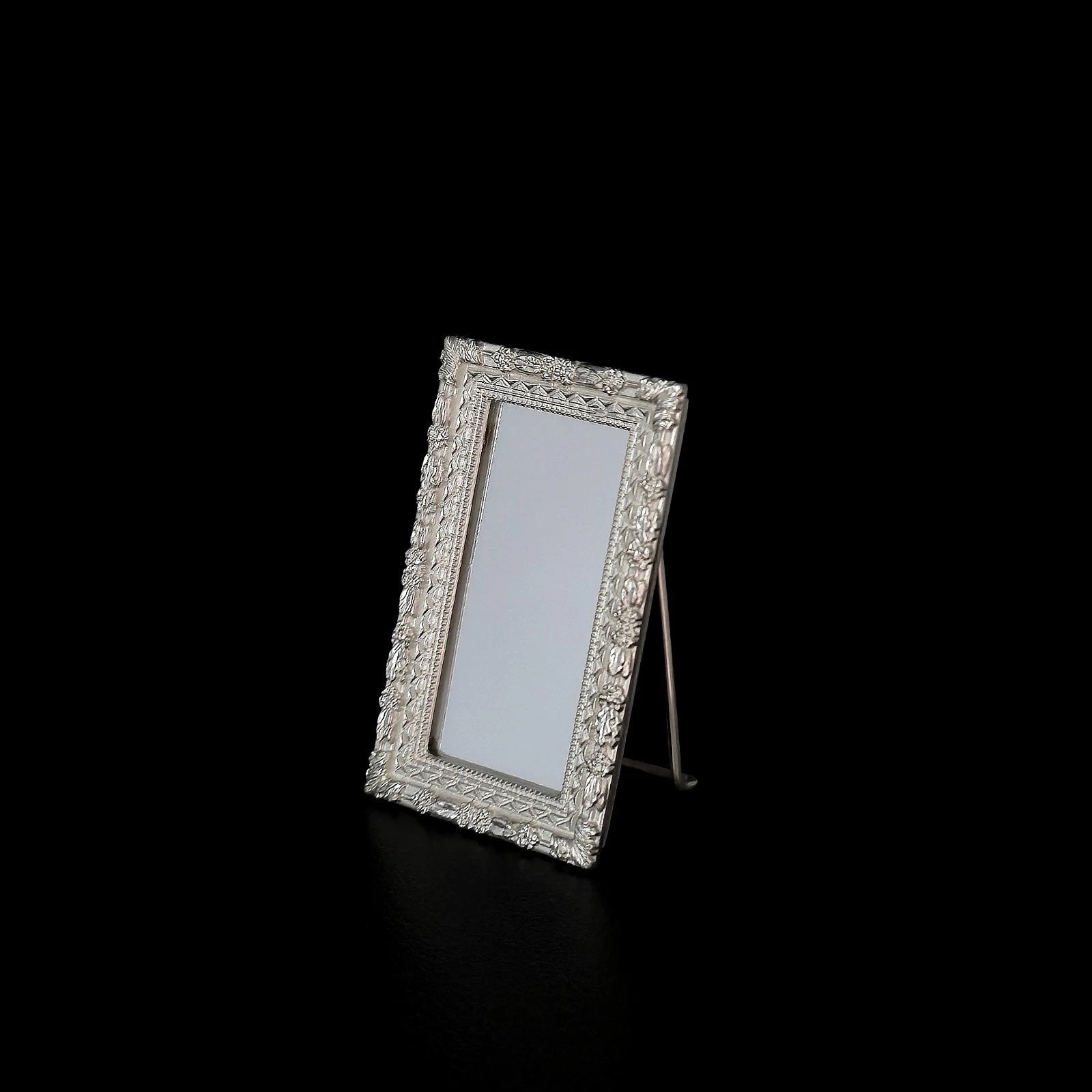 Dimitri Shevchenko Sterling Silver Tabletop Mirror Dollhouse Miniature