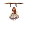 Load image into Gallery viewer, Red-Haired Maiden Marionette Puppet by Loretta Kasza on Puppet Strings
