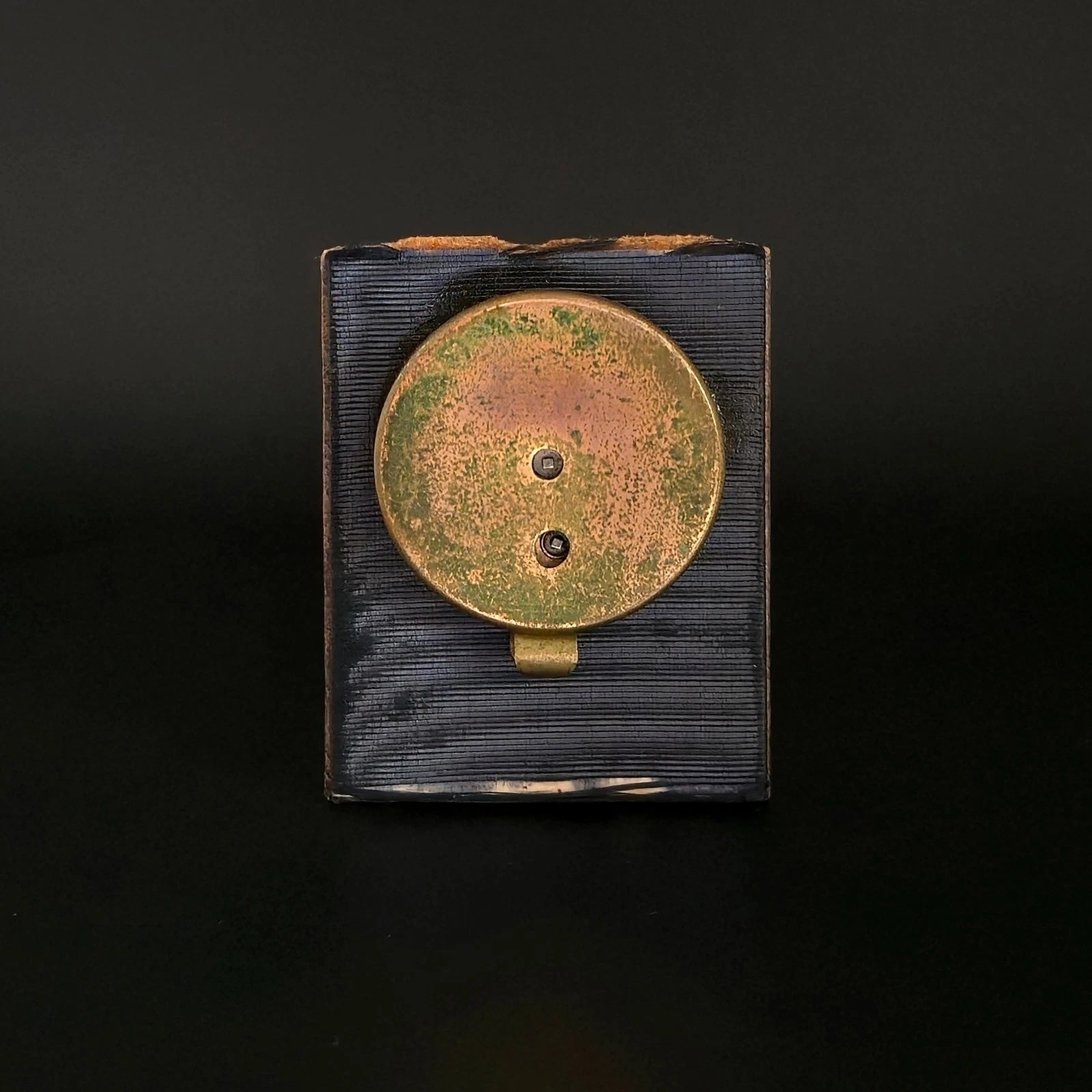 Antique Viennese Enamel Miniature Travel Clock with Georgian Lovers