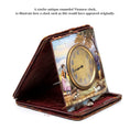 Load image into Gallery viewer, Antique Viennese Enamel Miniature Travel Clock with Georgian Lovers
