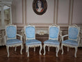Load image into Gallery viewer, Renee Isabelle Hand-Painted Gilt 7-Piece Dining Set Dollhouse Miniature
