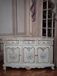 Load image into Gallery viewer, Renee Isabelle Hand-Painted Gilt 7-Piece Dining Set Dollhouse Miniature
