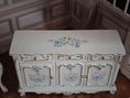 Load image into Gallery viewer, Renee Isabelle Hand-Painted Gilt 7-Piece Dining Set Dollhouse Miniature
