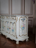 Load image into Gallery viewer, Renee Isabelle Hand-Painted Gilt 7-Piece Dining Set Dollhouse Miniature
