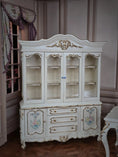 Load image into Gallery viewer, Renee Isabelle Hand-Painted Gilt 7-Piece Dining Set Dollhouse Miniature
