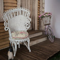Load image into Gallery viewer, Mac McCurley Victorian Miniature Pair of White Wicker Chairs Dollhouse
