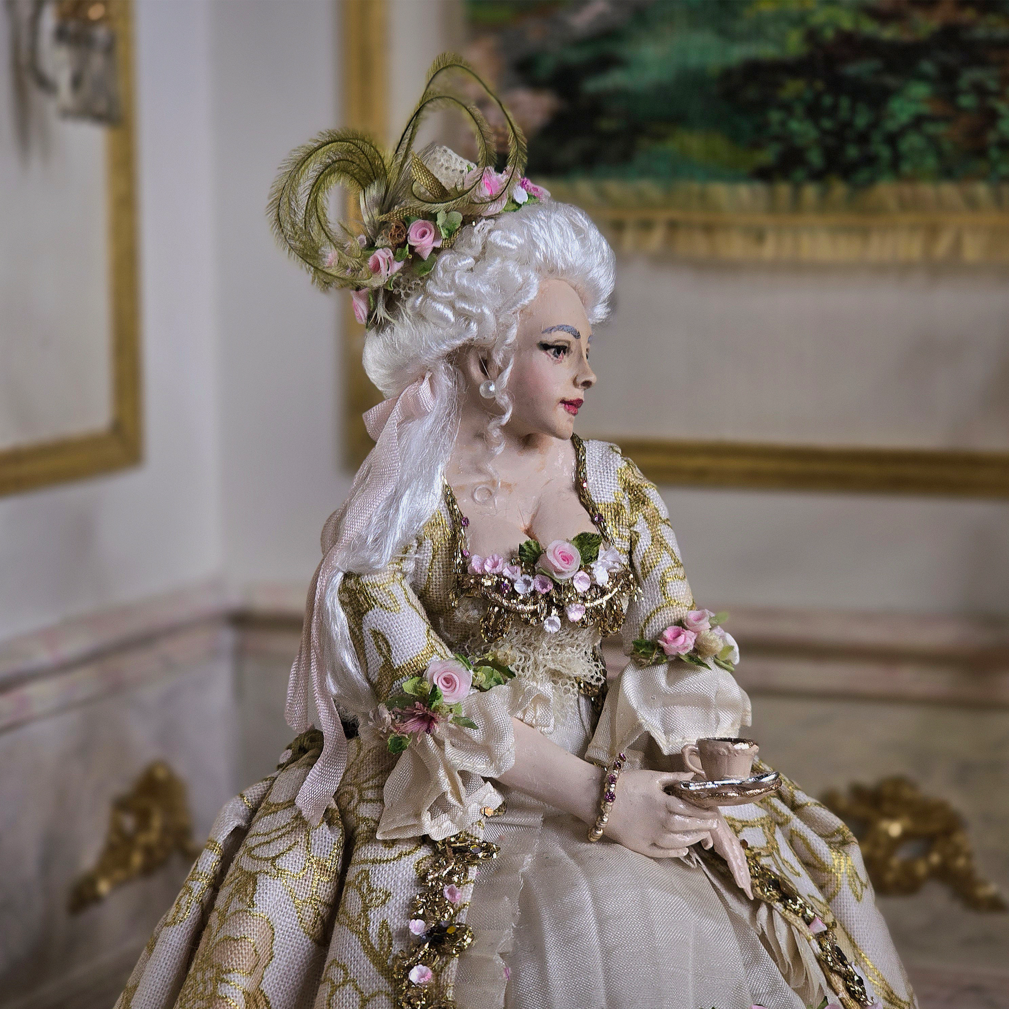 Lady Sophia Original Sculpted Clay Dollhouse Doll Marcia Backstrom Dana Burton