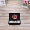 Load image into Gallery viewer, Jane Kilkenny REAL Tiny Spanish Rose Floral Arrangement in Lace
