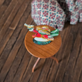 Load image into Gallery viewer, Miniature Snowman Figurine – Karen Markland 2006, top view
