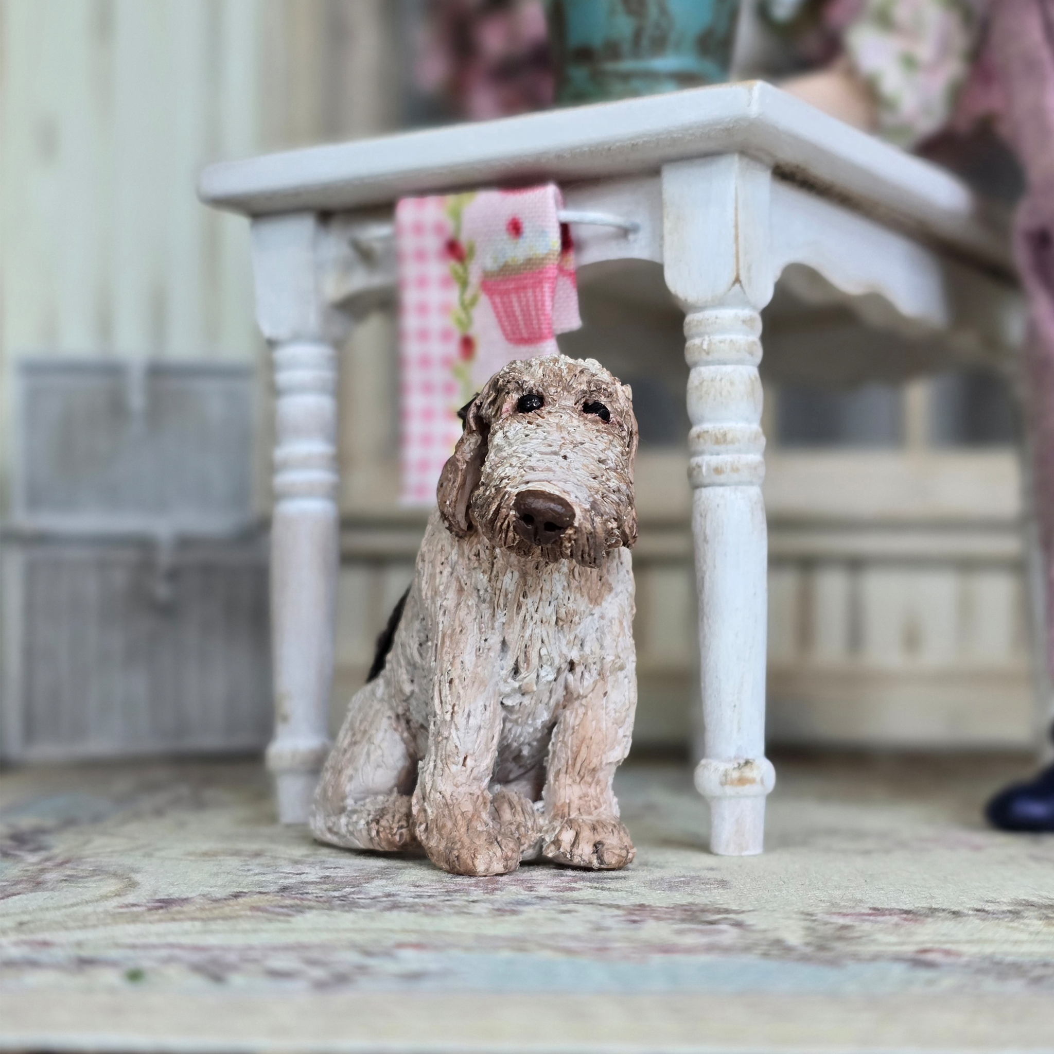 Old Woman Doll & Faithful Dog Original Sculpts Jain Squires UK Giddy Kipper