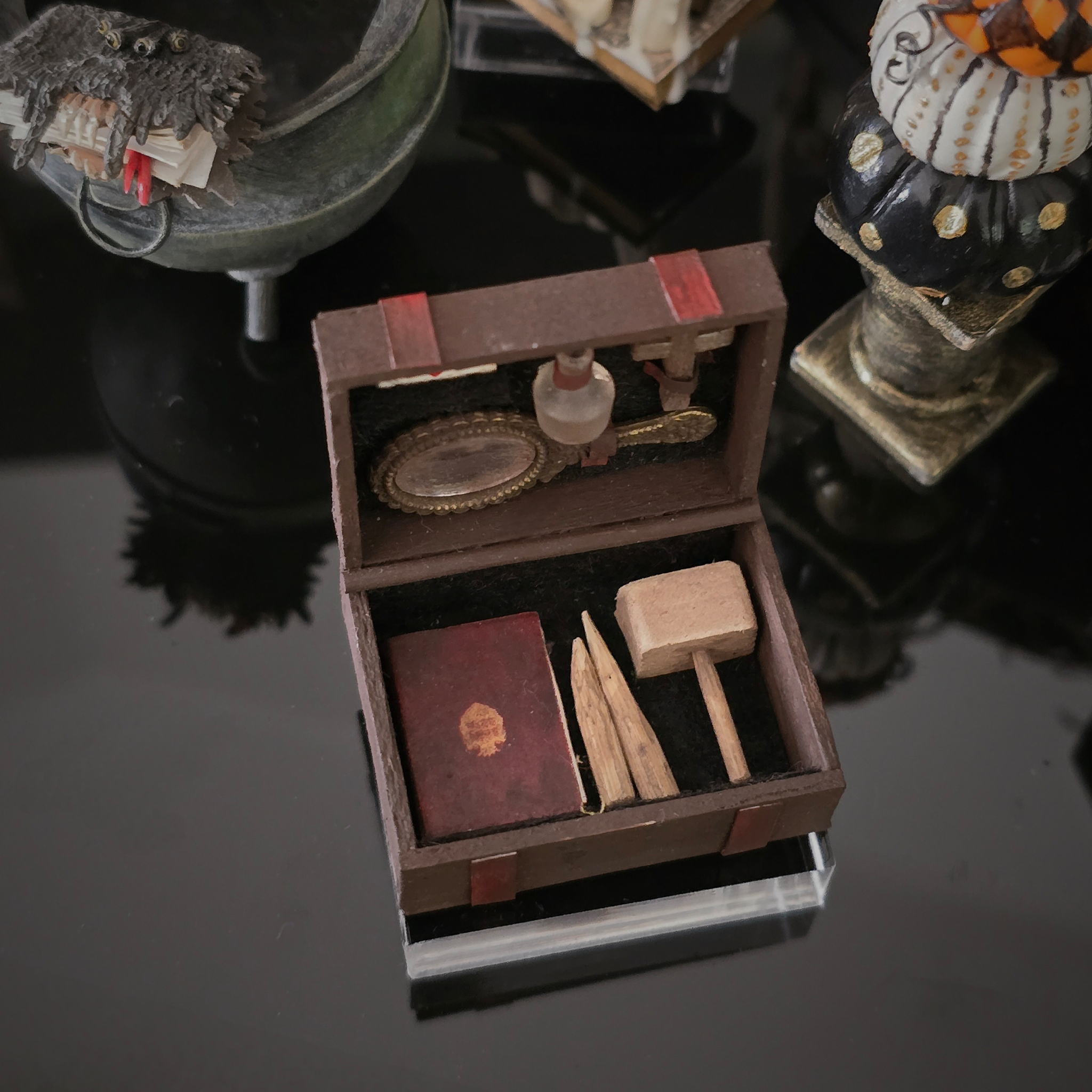 Miniature Vampire Hunting Kit OOAK Vintage Artisan Gothic Collectible