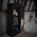 Load image into Gallery viewer, Dressed Wooden Halloween Spooky Bookcase Diorama Miniature Haunted Cabinet with Magical Contents
