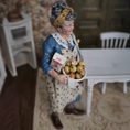 Load image into Gallery viewer, Granny Pippin Baking Country Housewife Original Marcia Backstrom Sculpted Clay Dollhouse Doll
