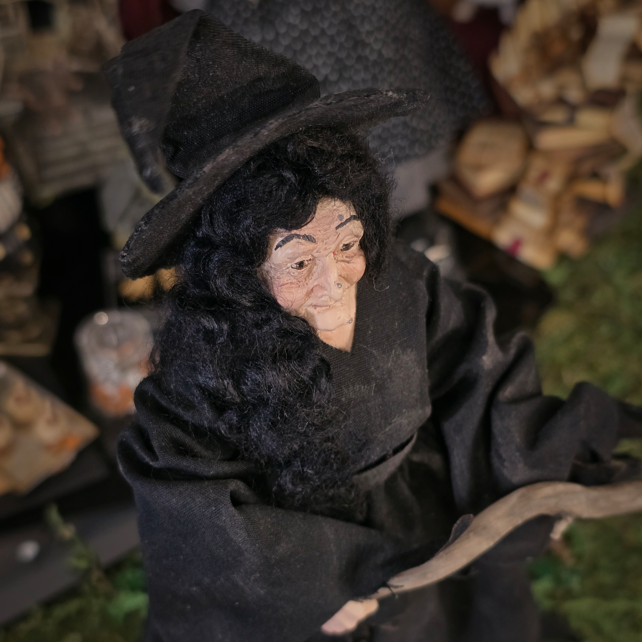 Kind Witch by Marcia Backstrom & Falcon Miniatures Resin Halloween Character Lady Doll