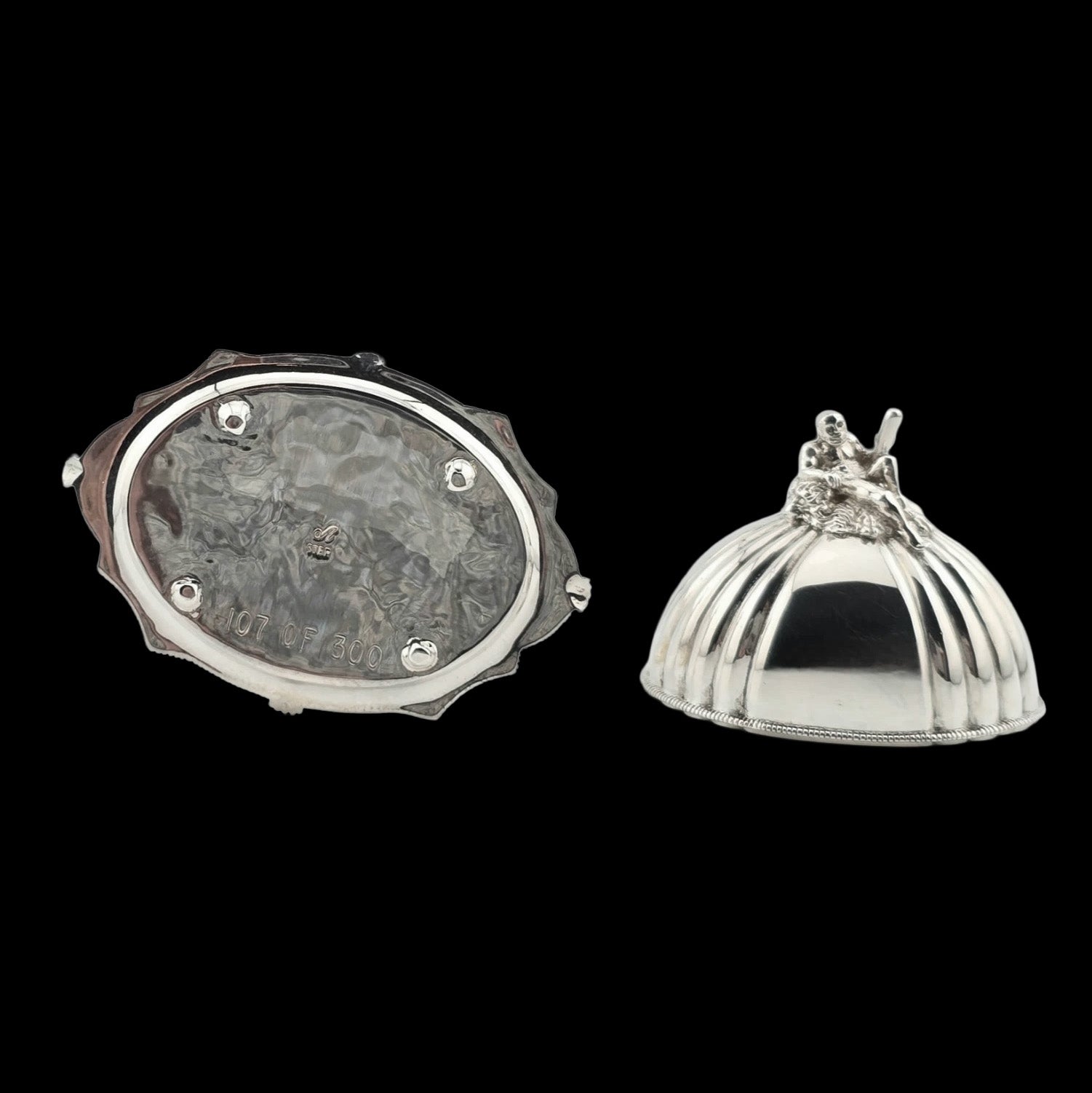 Peter Acquisto Sterling Silver Domed Serving Tray #107/300 Miniature