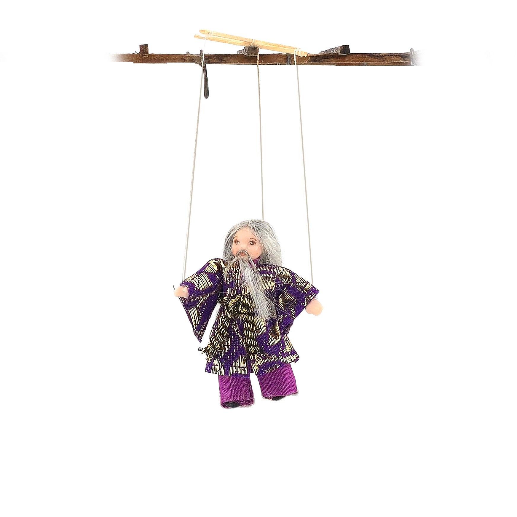 Storybook Wise Old Wizard Marionette Puppet Doll by Loretta Kasza