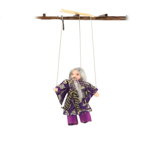 Storybook Wise Old Wizard Marionette Puppet Doll by Loretta Kasza
