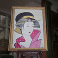 Load image into Gallery viewer, Framed artwork of a woman in traditional attire on an easel. Alexandra R.
