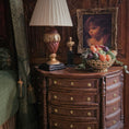 Load image into Gallery viewer, Still Life Miniature Sculpted Fruit in Golden Bowl Floral Arrangement Centerpiece
