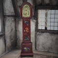 Load image into Gallery viewer, Wizard’s Grandfather Clock Hand-Carved Wood with Painted Halloween Motifs, Signed
