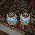 Load image into Gallery viewer, Hand Painted Gilt Chinese Porcelain Chinoiserie Drum Garden Stools Seats
