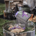 Load image into Gallery viewer, Whimsical Halloween Miniature Hand Sculpted Zombie Hand in Gift Box & Spilled Potion Bottle
