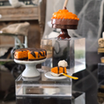 Load image into Gallery viewer, Halloween Autumn Cake & Pumpkin Cheesecake with Plated Slice Miniature Dessert Display
