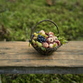 Load image into Gallery viewer, Gosia Suchodolska IGMA Artisan Miniature Late Summer Fruit Harvest Basket Exclusive
