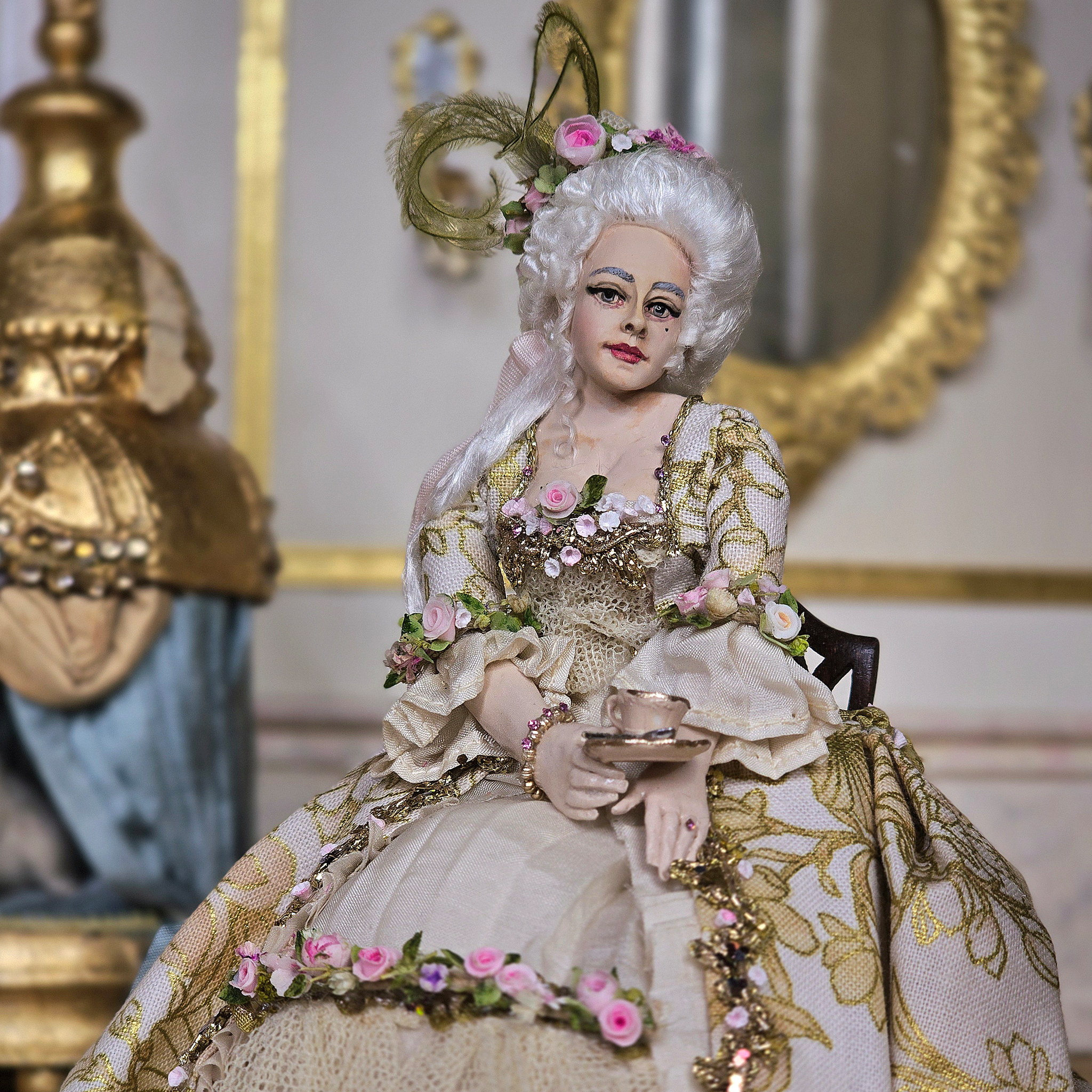 Lady Sophia Original Sculpted Clay Dollhouse Doll Marcia Backstrom Dana Burton