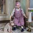 Load image into Gallery viewer, Old Woman Doll & Faithful Dog Original Sculpts Jain Squires UK Giddy Kipper
