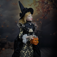 Load image into Gallery viewer, RESERVED SUSAN Witch Doll OOAK Porcelain Miniature Dollhouse Character
