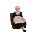 Load image into Gallery viewer, Jain Squires Sleeping Older Exhauster Maid 1:12 OOAK The Giddy Kipper Clay Doll
