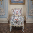 Load image into Gallery viewer, Decorative John J. Hodgson chaise with floral upholstery in a room with ornate walls.
