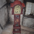 Load image into Gallery viewer, Wizard’s Grandfather Clock Hand-Carved Wood with Painted Halloween Motifs, Signed
