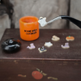 Load image into Gallery viewer, Halloween Cookie Canister Kitchen Decor “Bone Meal Cookies” Jar with Miniature Treats
