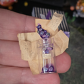 Load image into Gallery viewer, Whimsical Halloween Miniature Hand Sculpted Zombie Hand in Gift Box & Spilled Potion Bottle
