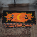 Load image into Gallery viewer, Hand-Painted Halloween Furniture Spooky OOAK Sideboard & Kitchen Hutch by Demy
