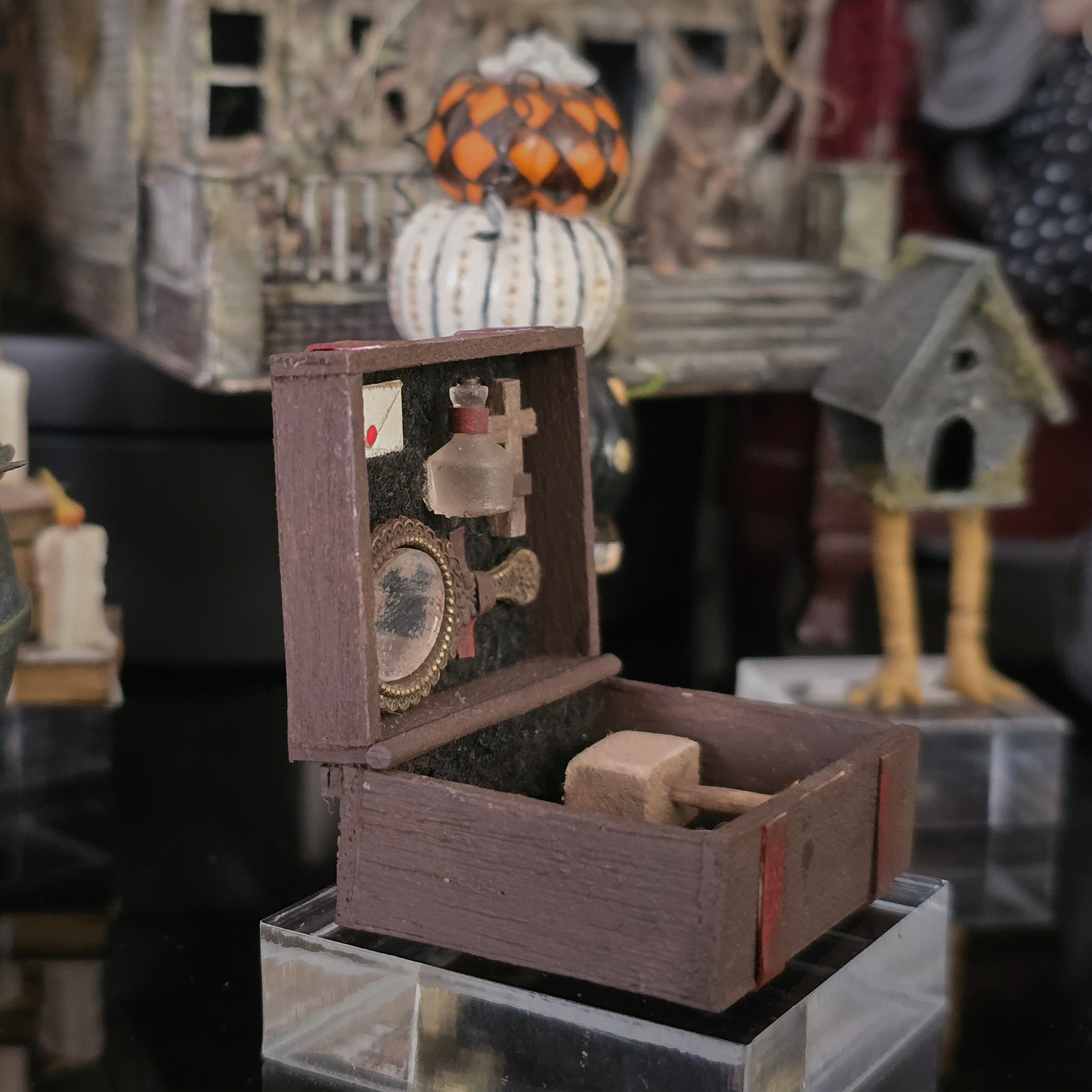 Miniature Vampire Hunting Kit OOAK Vintage Artisan Gothic Collectible