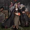 Load image into Gallery viewer, Old Woman Witch by Marcia Backstrom & Falcon Miniatures Resin Halloween Character Lady Doll
