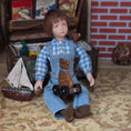 Load image into Gallery viewer, Signed B. Gibson Hand-Painted Nursery Teddy Bear Pull Toy Hand Painted
